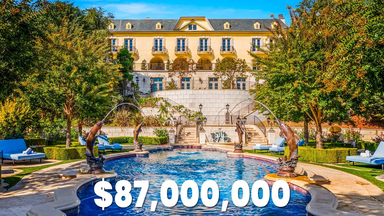 $87000000 Mansion On Top Of A Mountain In Beverly Hills!
