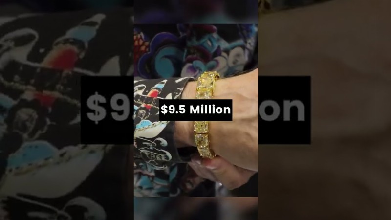 $9.5million 200 Carat Diamond Bracelet! #shorts
