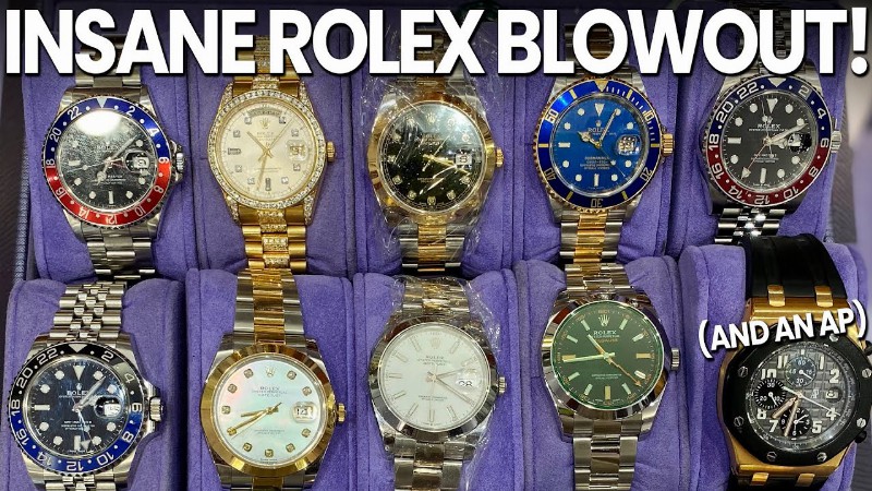 Blowing Out Rolex Watches At Insanely Cheap Prices!