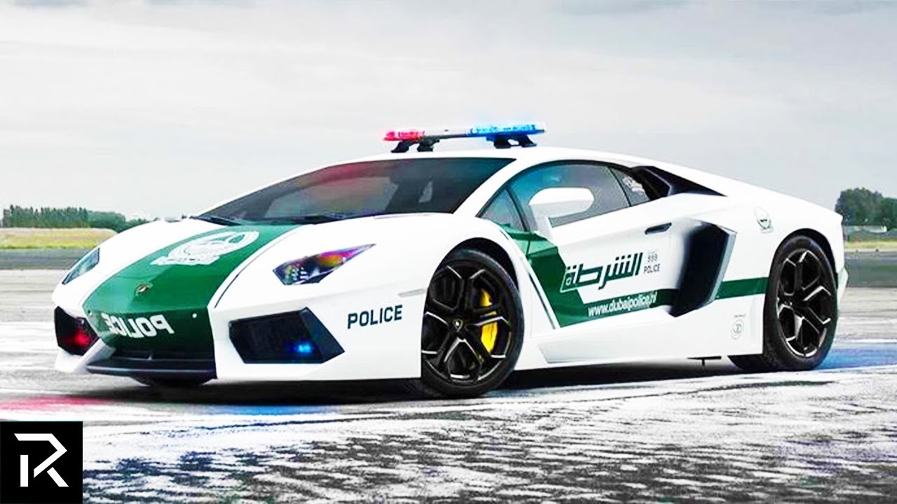 image 0 Cops Drive Lamborghinis In Dubai #shorts