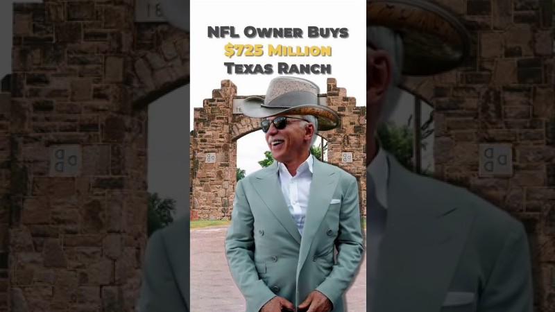 image 0 Nfl Owner Buys $725 Million Dollar Texas Ranch #shorts