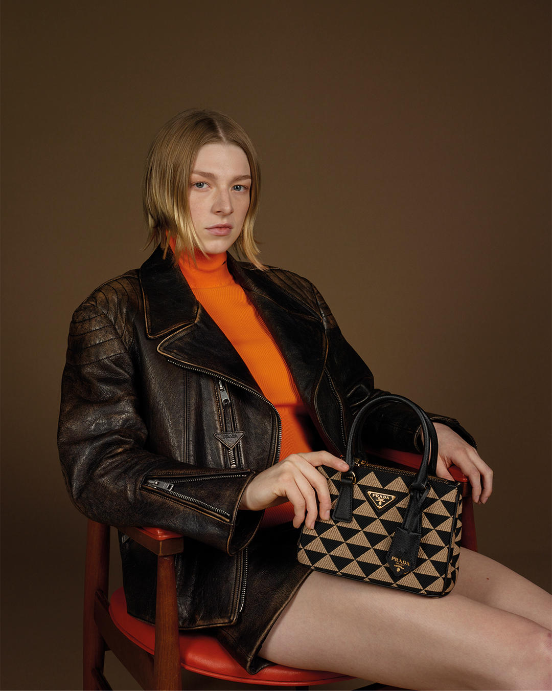 image  1 Prada - #HunterSchafer by #CatherineOpie for the #PradaSymbole bag campaign